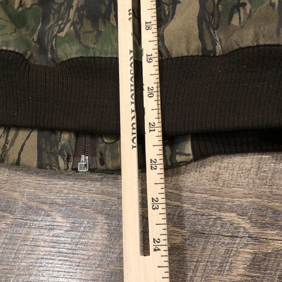 VTG Cabelas Jacket Boys M Camo Trebark Full Zip Hooded Camouflage - Picture 9 of 9